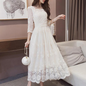 Robe Dentelle Blanche Femme | Infinie Dentelle
