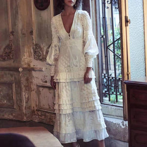 Robe Dentelle Broderie Anglaise | Infinie Dentelle