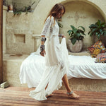 Robe Dentelle Col V | Infinie Dentelle