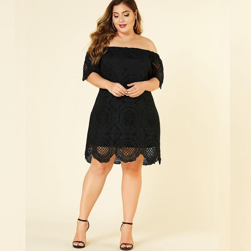 Robe Dentelle Courte Grande Taille | Infinie Dentelle