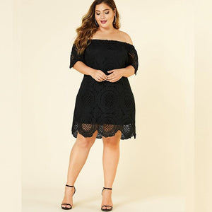 Robe Dentelle Courte Grande Taille | Infinie Dentelle