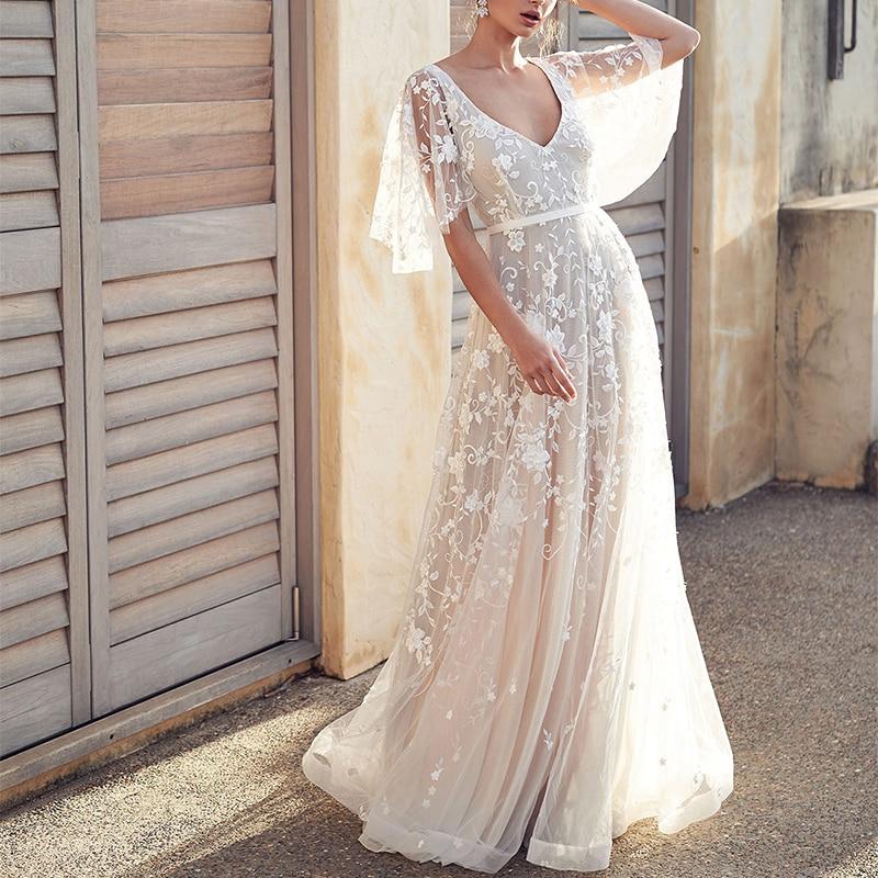 Robe Dentelle Dans le Dos | Infinie Dentelle