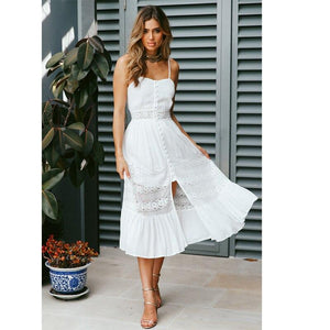 Robe Dentelle Fendue | Infinie Dentelle