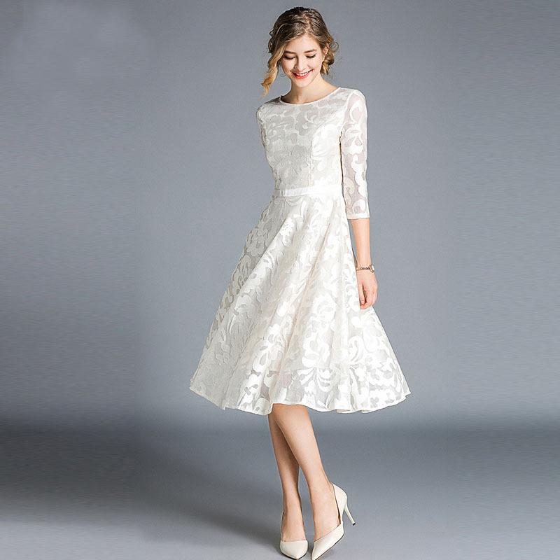 Robe Dentelle Garden Party Femme | Infinie Dentelle