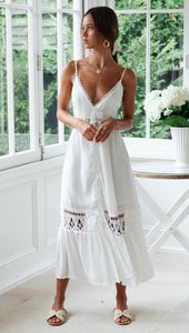 Robe Dentelle Longue Blanche | Infinie Dentelle