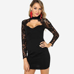 Robe Dentelle Noire Moulante | Infinie Dentelle