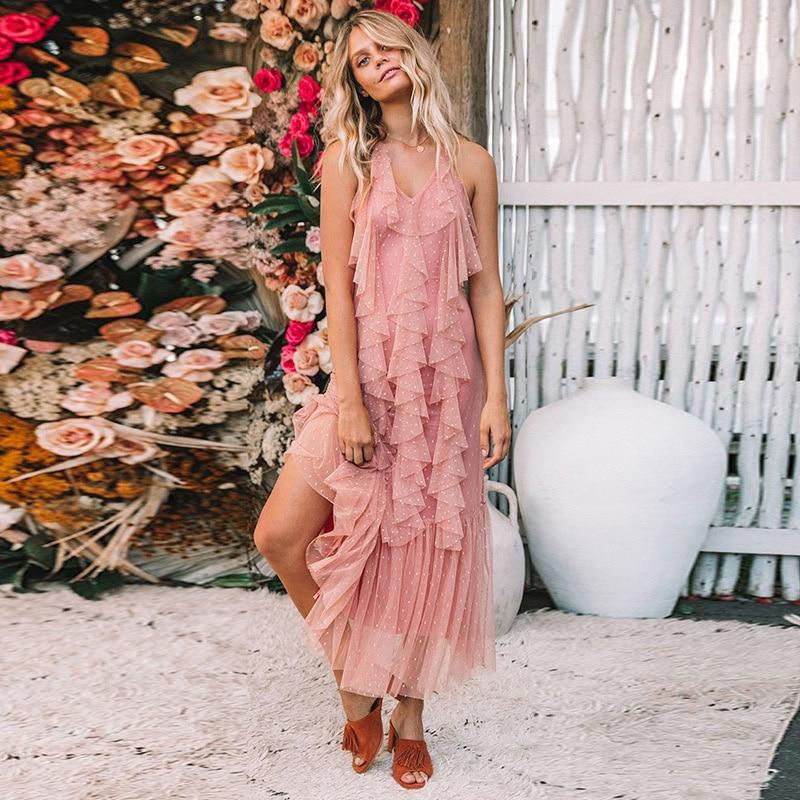 Robe Dentelle Rose Pâle | Infinie Dentelle