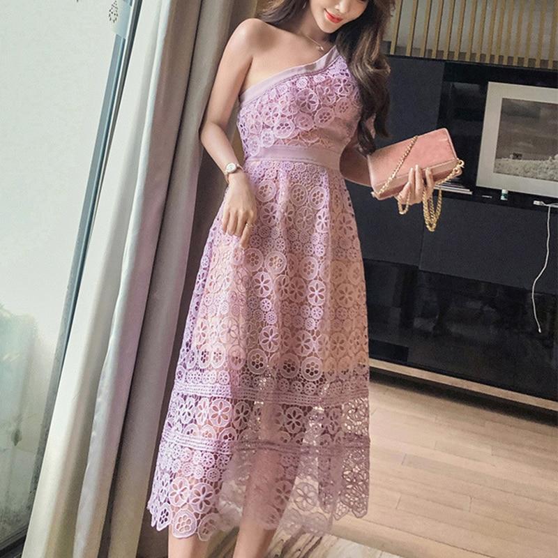 Robe Dentelle Rose | Infinie Dentelle