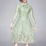 Robe Dentelle Vert d'Eau | Infinie Dentelle