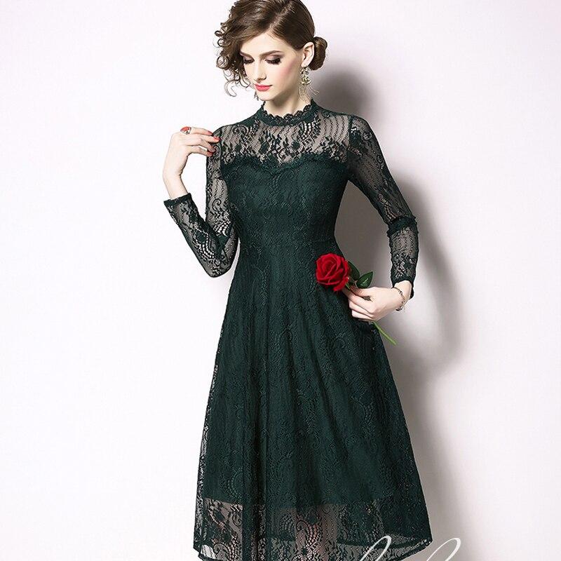 Robe Dentelle Verte | Infinie Dentelle