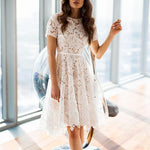 Robe Fine Dentelle Blanche | Infinie Dentelle