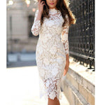 Robe Longue Dentelle Blanche Transparente
