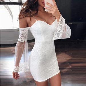 Robe Manche Voile et Dentelle