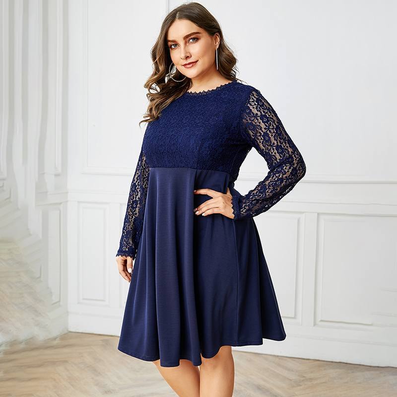 Robe Soirée Dentelle Grande Taille