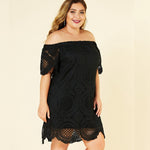 Robe Dentelle Courte Grande Taille | Infinie Dentelle