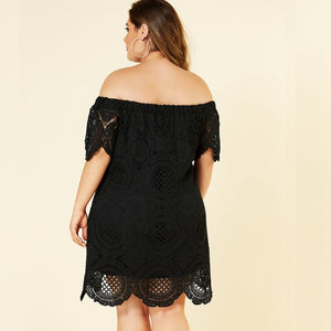 Robe Dentelle Courte Grande Taille | Infinie Dentelle