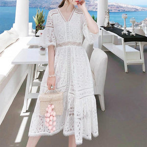 Tenue Robe Blanche Dentelle